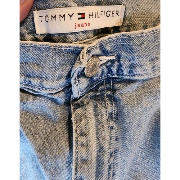Vintage Y2K Tommy Hilfiger Women’s Sx 16 Demin Jean Shorts 100 Cotton 6 Pocket - Picture 5 of 11